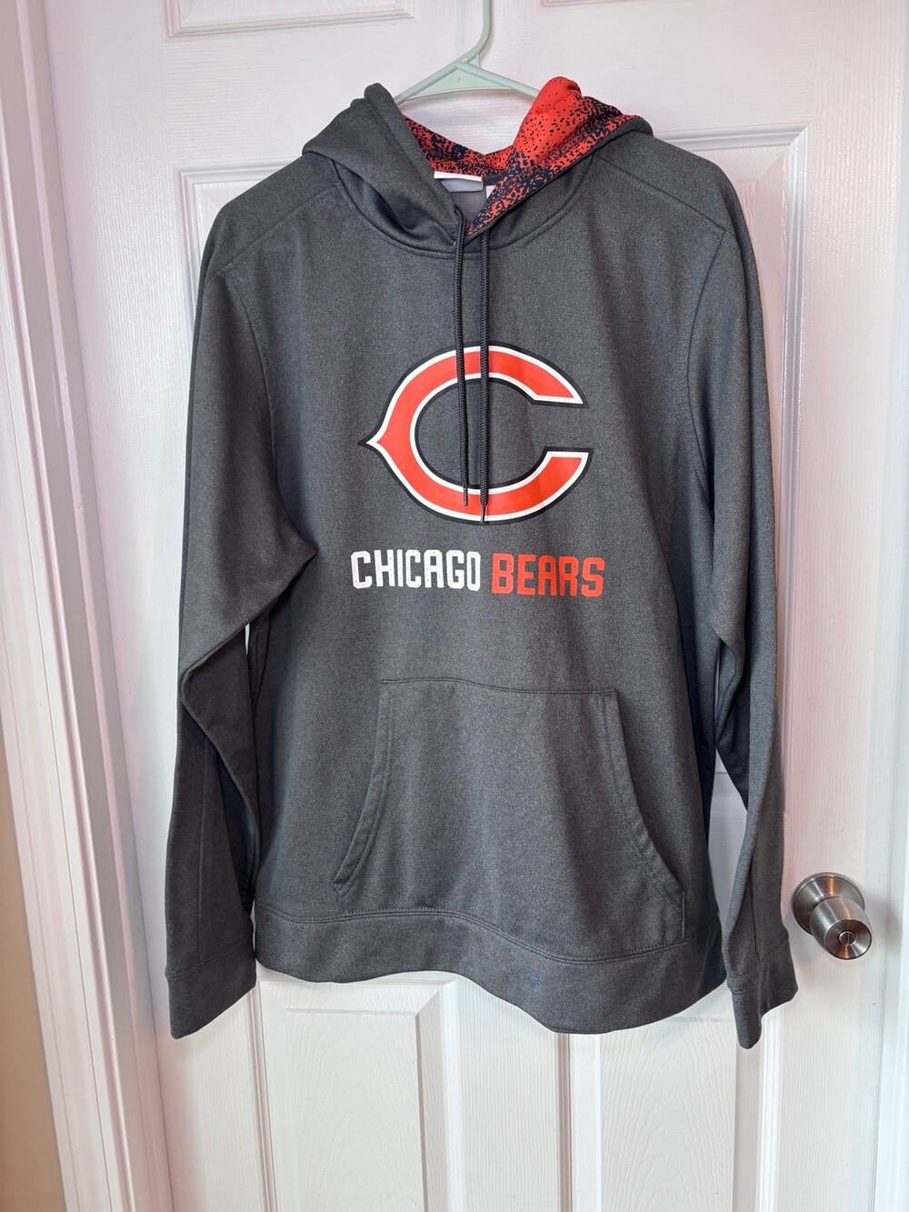 Chicago Bears NFL Team Apparel Men’s Large Gray Pullover Hoodie